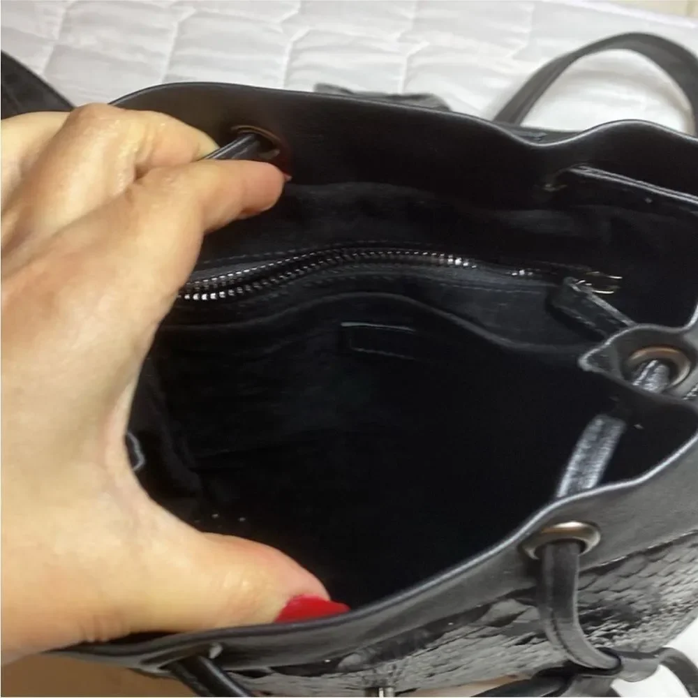 Justified Hunt  Black  snake skin  Backpack